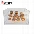Customized two tiers clear acrylic bread cake display stand 4