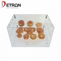 Customized two tiers clear acrylic bread cake display stand 2