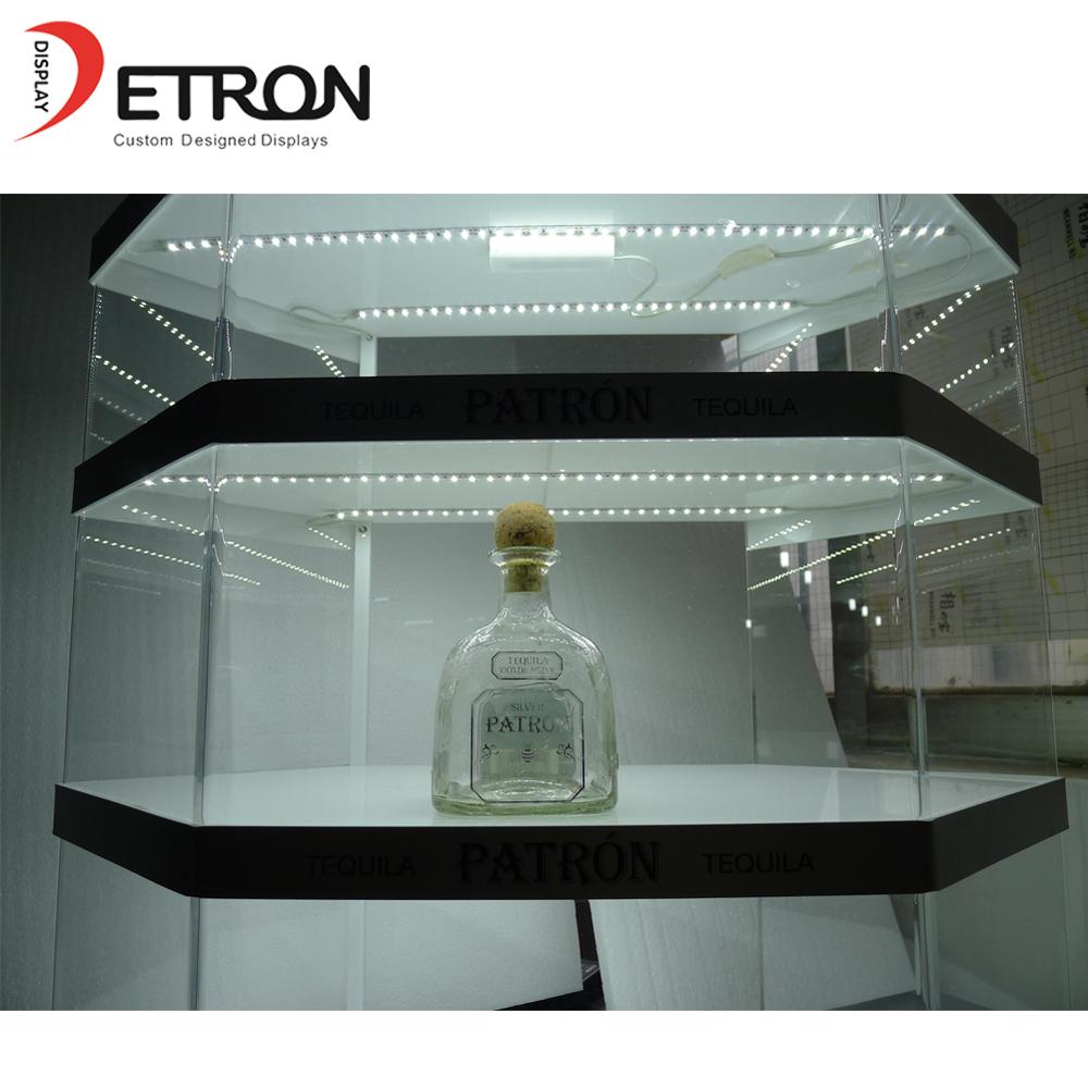 China factory customized countertop clear acrylic wine bottle glorifier display  4