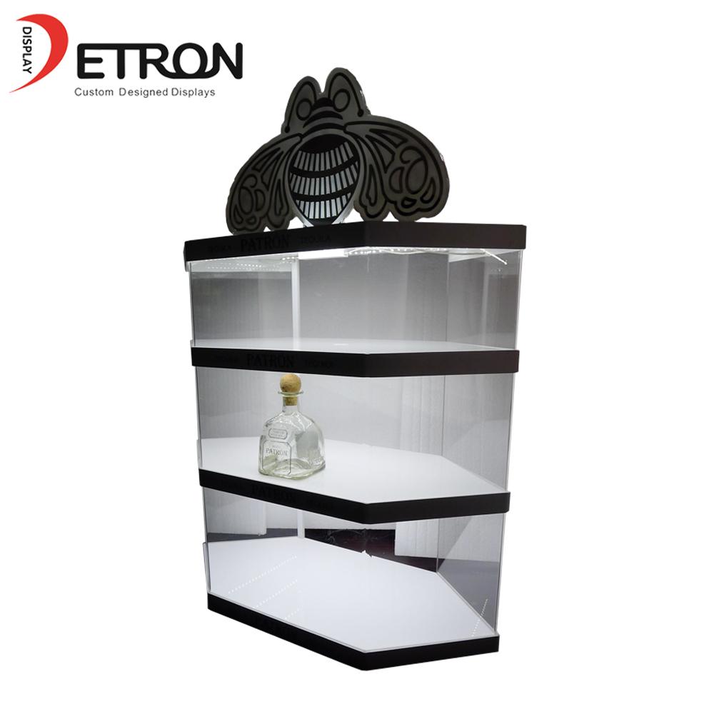 China factory customized countertop clear acrylic wine bottle glorifier display 