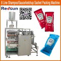 high speed ketchup tomato paste sauce sausage sachet packing packaging machine