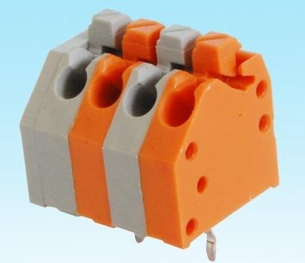 3.5MM PITCH SPRING TERMINAL BLOCKS CONNECTOR  DG250 STRAIGHT PIN GRAY 3