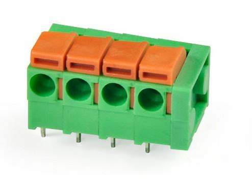  Spring System Terminal Block with 300V Voltage, 15A Current, and 14 to 24AWG 2