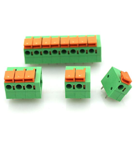  Spring System Terminal Block with 300V Voltage, 15A Current, and 14 to 24AWG 3