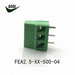 AOSI 5.0mm terminal block FET2.5-XX-500-04