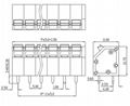 凤凰KFM736L/KF550/0152弹簧式pcb接线端子-5.0mm间距 2