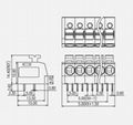 KF202-5.0mm间距弹簧式pcb接线端子 2