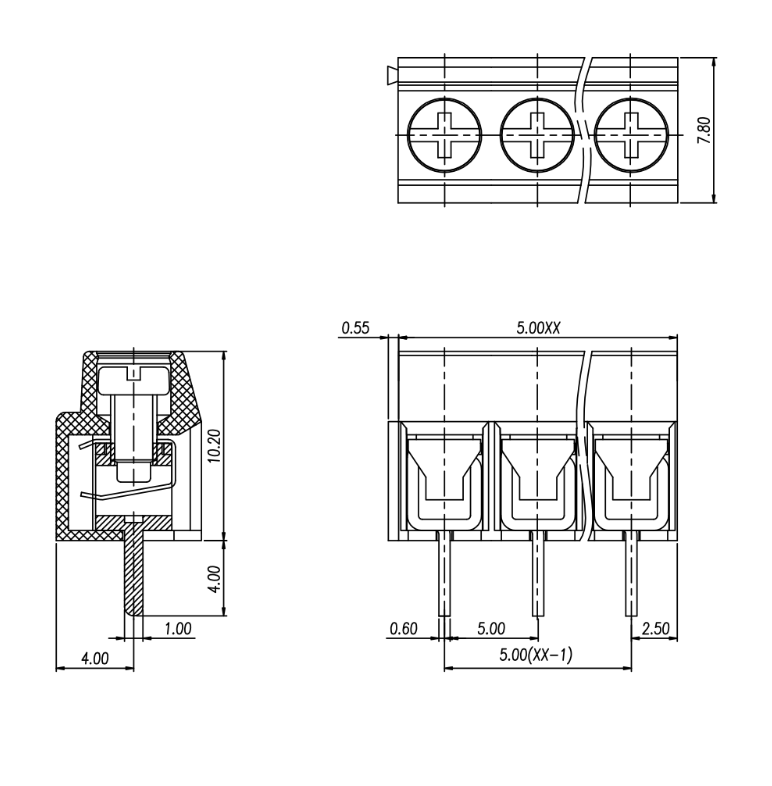 DEGSON高正高松连接器螺钉式pcb接线端子 2