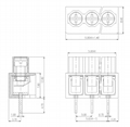 166PCB螺钉式接线端子-5.0mm间距2p