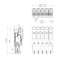 15EDGKN-3.5/3.81mm间距pcb插拔式接线端子