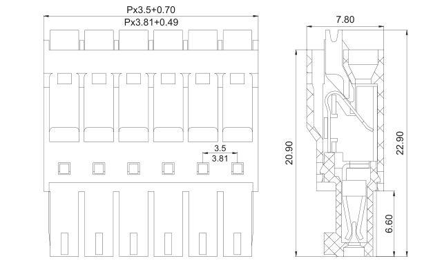 plug terminal block kefa 2