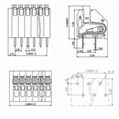 2.5mm screwless terminal blocks F5021-2.5 WJ250 KF250 KF250A KF250B WJ250 DG250