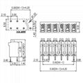 DG212V-THR-5.0mm间距接线端子免螺丝双排弹簧式KF2035AR