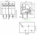 F53 DA/DG/KF250A/B-3.5mm间距弹簧式pcb接线端子 2