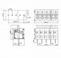 免按压弹簧式pcb接线端子KF211W-5.0mm间距