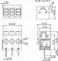 免螺絲彈簧式pcb連接器-5.0mm間距DG390 KF390 2