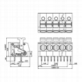 Wiring terminal 300V high current 804-5.0 high power terminal 2