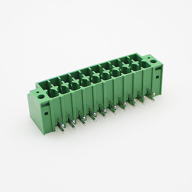 3.5mm間距雙層彈簧插拔式彎針接線端子KF2EDGKSG