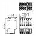 2EDGKEH-3.5mm间距双层插拔式pcb接线端子排KF2EDGKEHM 15EDGKDHM 2