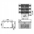 KF2EDGKRHHM-3.5mm间距三层插拔式pcb接线端子 2