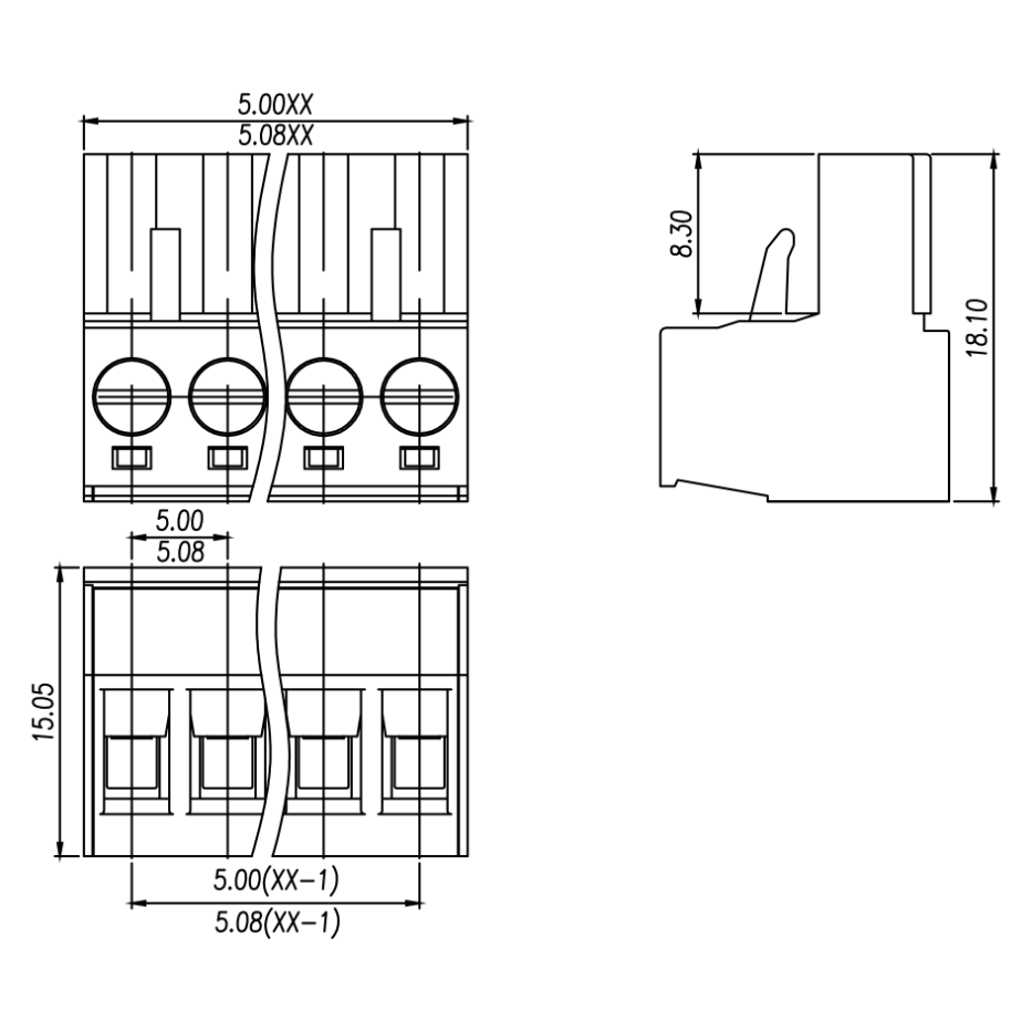 2EDG-5.0mm間距插拔式接線端子 2
