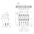 插拔式接线端子KF2EDGB-3.5mm间距带耳KF2EDGBM-3.5mm