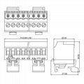 免焊對接導軌式接線端子2EDG-UVK-5.08mm間距 2