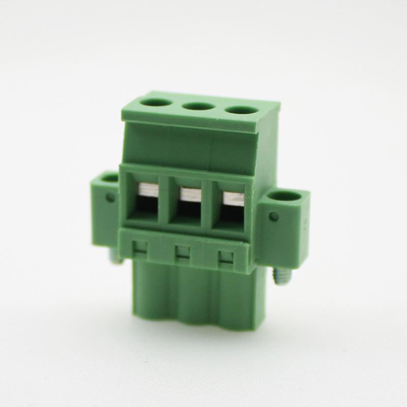 插拔式pcb接線端子排帶法蘭 MG2EDGKAM-5.08mm間距