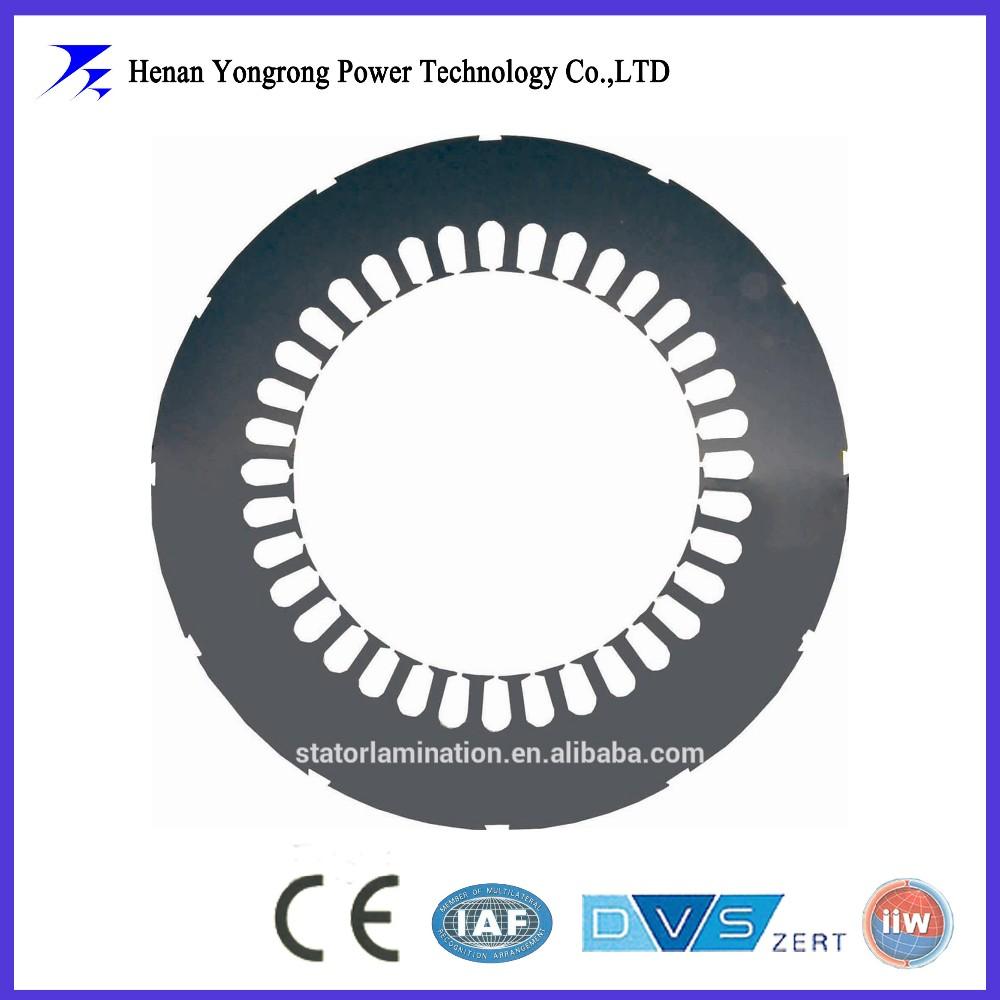 High efficiency motor stator lamination