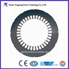 High efficiency motor stator lamination