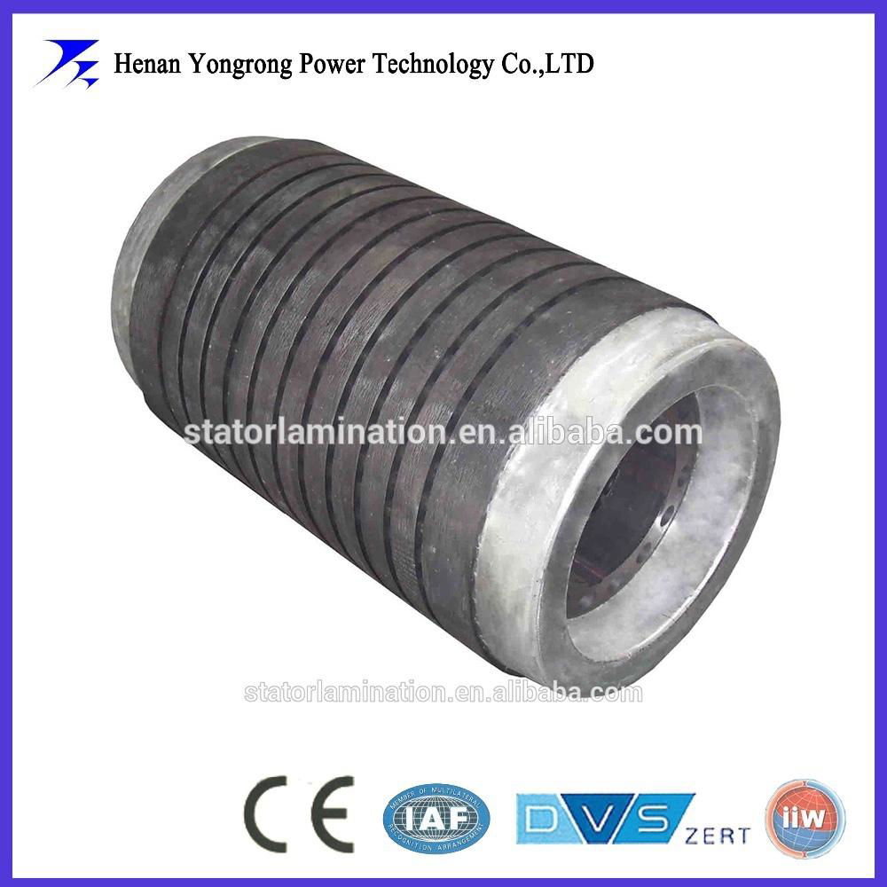 High voltage motor rotor core