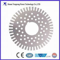 Permanent magnet motor rotor lamination