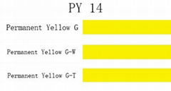 Permanent Yellow Pigment Yellow 14 PE PP PVC Rubber Water Base Inks