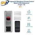 SF1 Metal Waterproof Fingerprint RFID Access Control