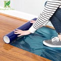 0.03-0.2mm Clear Blue Self Adhesive Hardwood Floor Protection Film 2