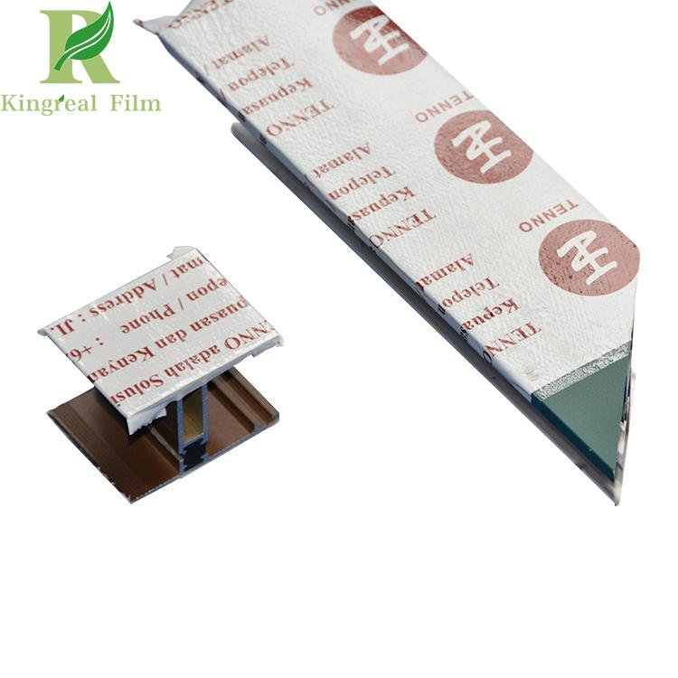 0.05-0.2mm Milky White Printed Protective Film for Aluminum Profile Surface 4