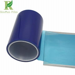 0.03-0.22mm Clear Blue PE Stainless Steel Film for Surface Protection