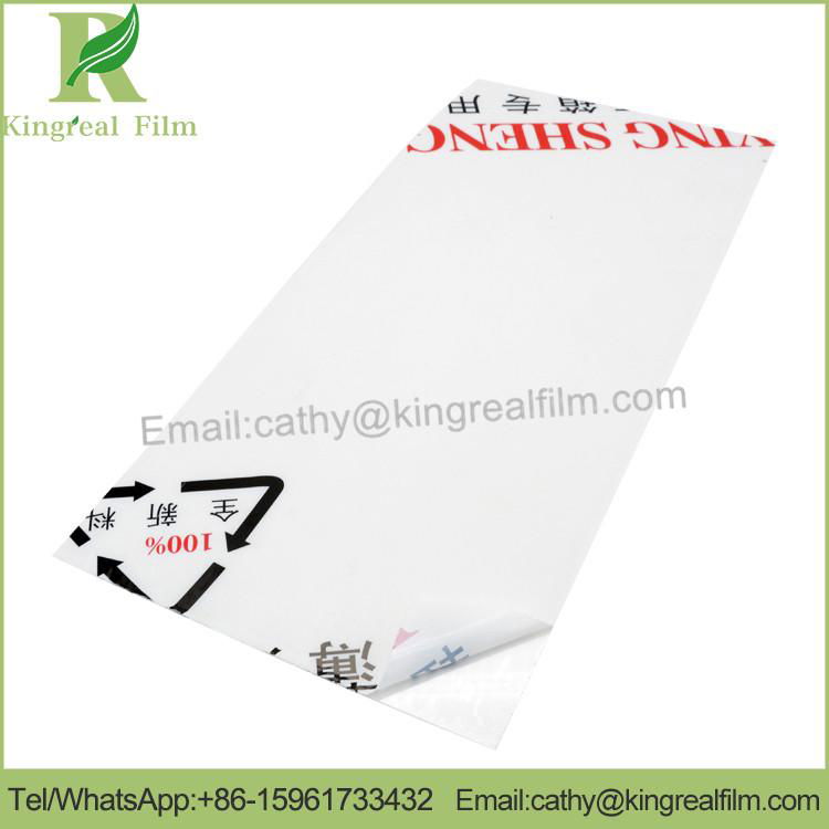 0.02-0.20mm Adhesive PE Printed Protective Film for PS(Polystyrene) Sheet 3