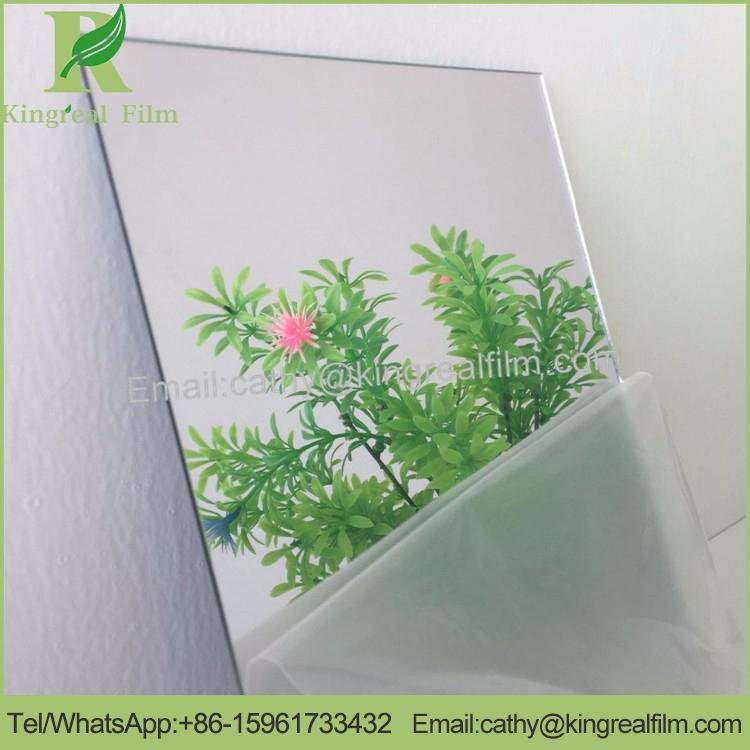 0.02-0.20mm Customized Clear Anti-Scratch Mirror Silver Protective Film