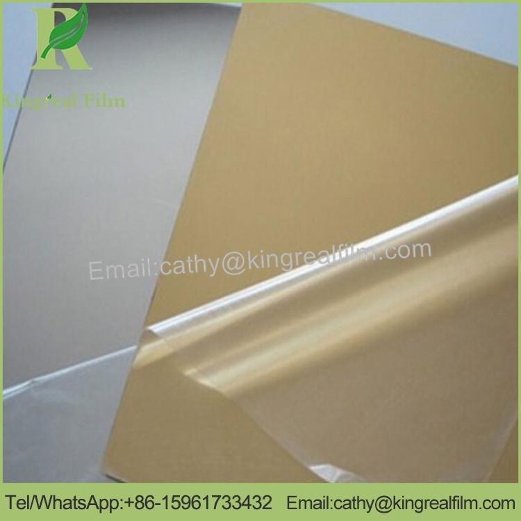 0.02-0.20mm Customized Clear Anti-Scratch Mirror Silver Protective Film 5