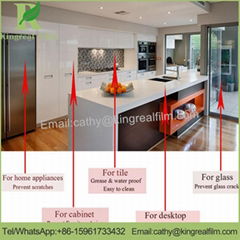 0.03-0.20mm Easy Peel Transparent Protective Film For Household Appliance