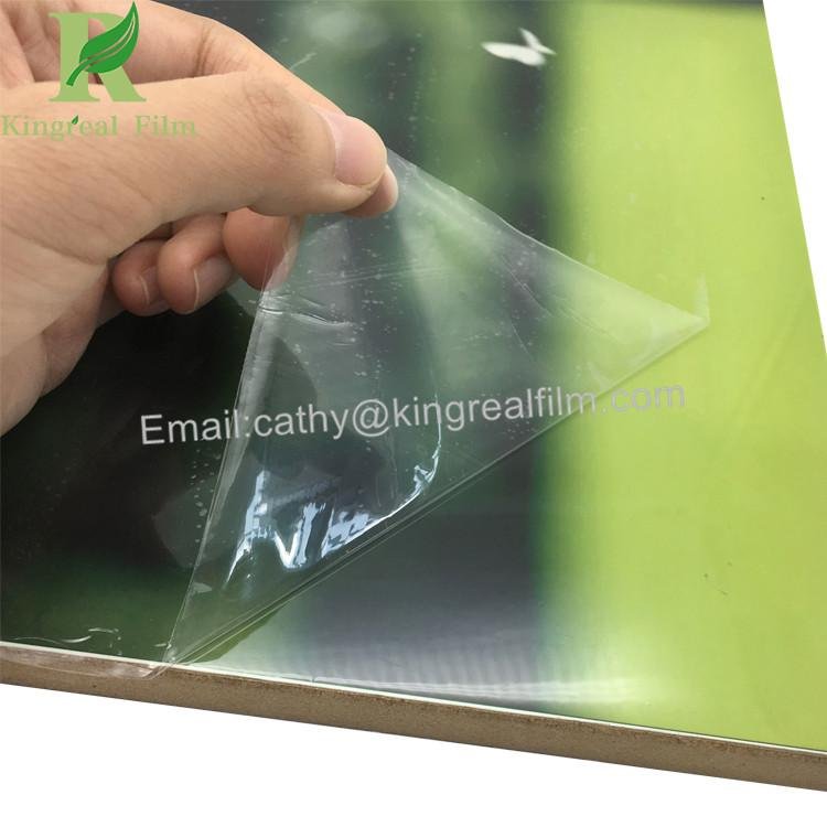 0.03-0.2mm Clear Self Adhesive High Gloss UV Sheet Protective Film 5