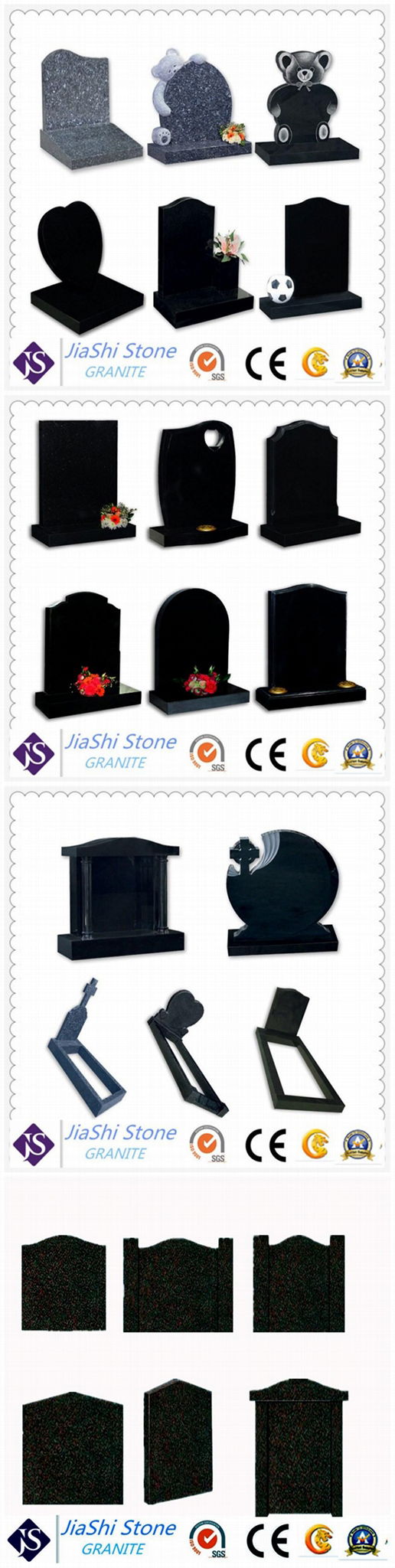 black granite stone for headstone and monument from china manufacturer 2