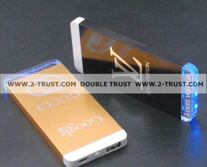 Crystal Power Bank Transparent Power Bank with LED light 3