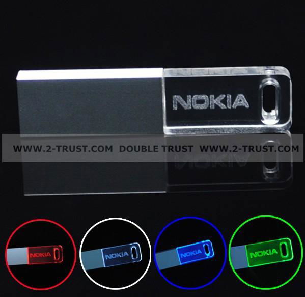Crystal USB Flash Drive Portable Acrylic U Disk 5