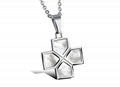 Jewelry Necklace Design With Rhinestone CLover Silver Sterling Pendant  2