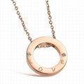 Gold Necklace Cheap Price with Rhinestone custom Logo Design Silver Chain 4