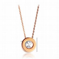 2018 Wholesale Cheap Price Brass buckle with Diamond Necklace Custom Pendant 
