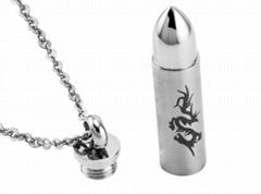 Bullet Movie style Necklace High Polished Logo hot sell popular Chain Necklace