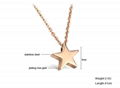 Star Necklace Personalized Jewelry Product Gold Rose Gold Silver Make In China   5